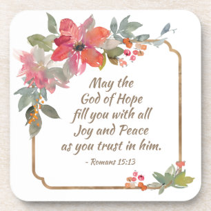 Romans 15:13 God of Hope Coaster