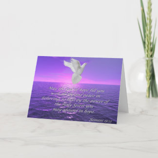 Romans 15:13 Hope Bible quotes card