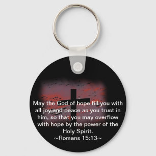 Romans 15:13 key ring