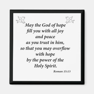 Romans 15:13 magnet