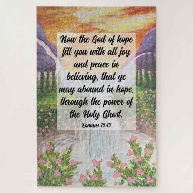 Romans 15:13 Poster Jigsaw Puzzle (Vertical)
