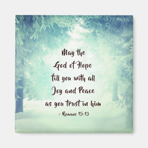Romans 15:13 The God of Hope Magnet