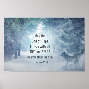 Romans 15:13 The God of Hope Poster