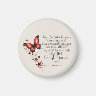 Romans 15:5 Bible Verse Image Magnet