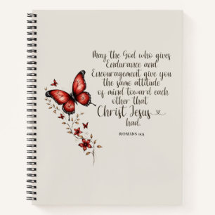Romans 15:5 Bible Verse Image Notebook