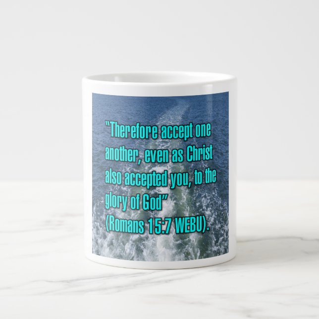 Romans 15:7 WEBU Mug (Front)