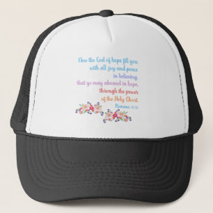 Romans 15 Bible Verse Design Trucker Hat