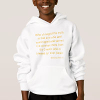 Romans 1:25 Bible Verse Quote KJV Boy's