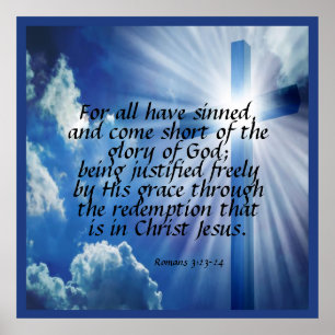 Romans 3:23-24  poster