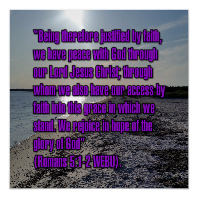 Romans 5:1-2 WEBU Poster (Front)