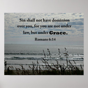 Romans 6:14 Sin shall not have dominion... Poster
