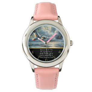 Romans 6:23 Christian Faith cross with ducks   Watch