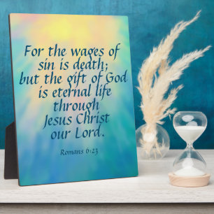 Romans 6:23   plaque