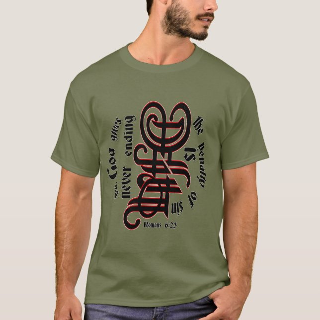 Romans 6:23 T-Shirt (Front)