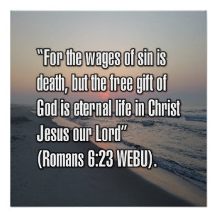 Romans 6:23 WEBU Poster