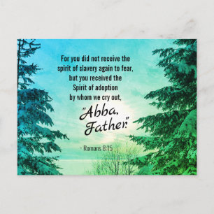 Romans 8:15 We cry out "Abba Father" Postcard