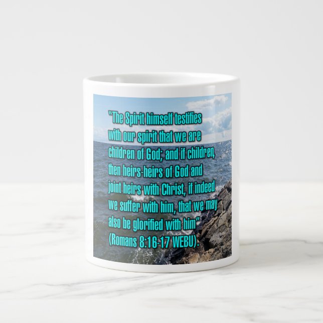 Romans 8:16-17 WEBU Mug (Front)