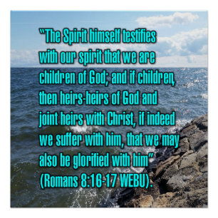 Romans 8:16-17 WEBU Poster