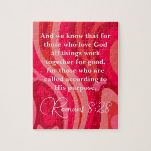 Romans 8:28 All Things Work Together for Good Jigsaw Puzzle