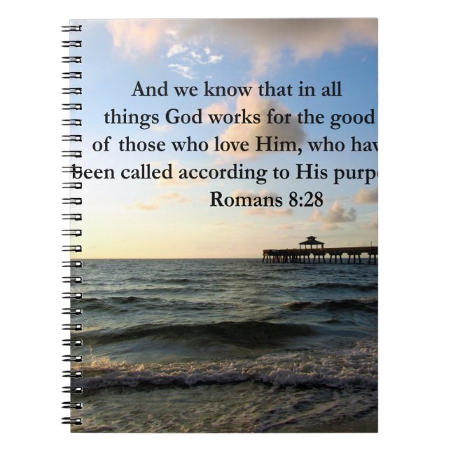 ROMANS 8:28 BIBLE NOTEBOOK (Front)