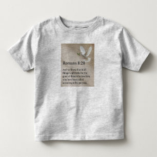 Romans 8:28 Bible Verse Toddler's Tee Shirt