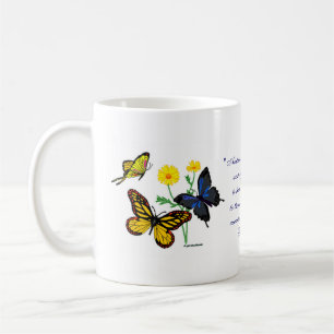Romans 8:28 Butterflies Coffee Mug