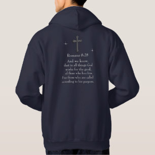 Romans 8:28 Christian Bible verse Hoodie