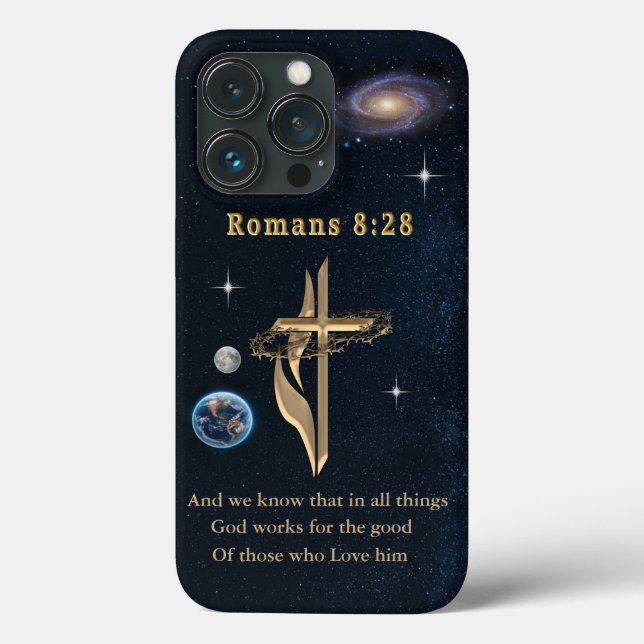 Romans 8:28 Christian  Case-Mate iPhone Case (Back)