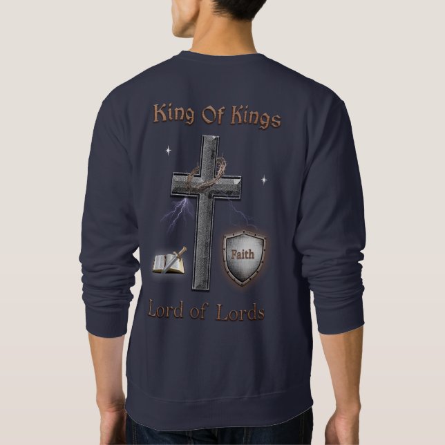 Romans 8:28 Christian  Sweatshirt (Back)