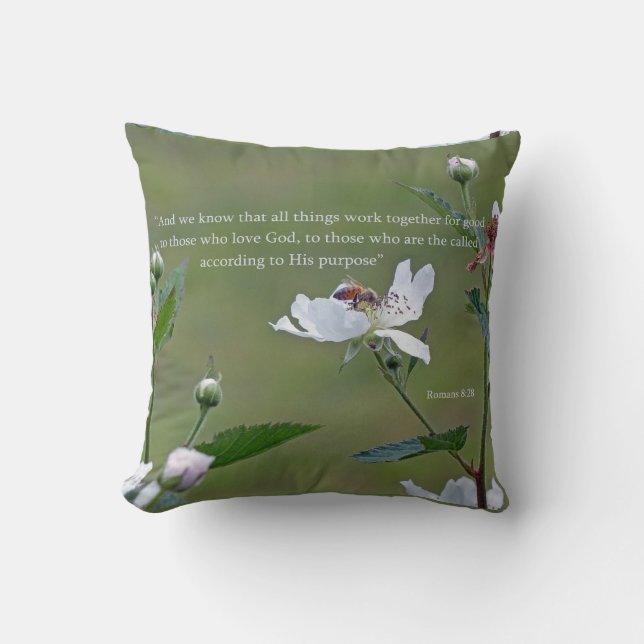 Romans 8:28 cushion (Front)