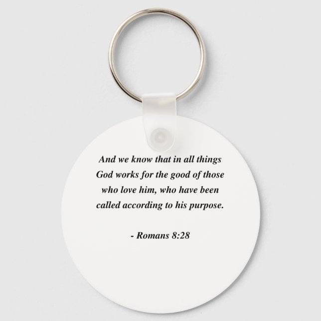 ROMANS 8:28 KEY RING (Front)