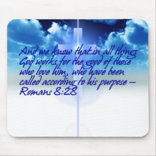ROMANS 8:28 Mousepad