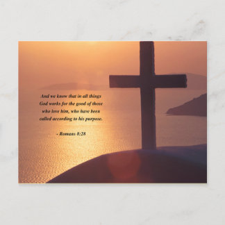 ROMANS 8:28 POSTCARD