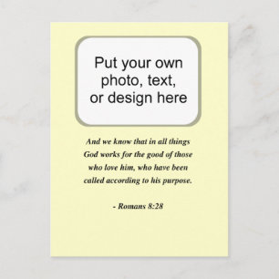 ROMANS 8:28 POSTCARD