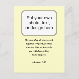 ROMANS 8:28 POSTCARD