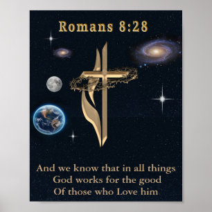 Romans 8:28    poster