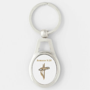 Romans 8:28 products key ring