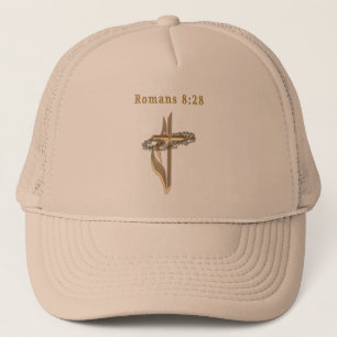 Romans 8:28 products trucker hat