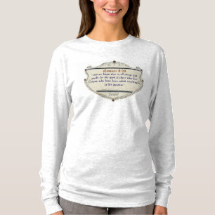 Romans 8:28 Shield Christian Women's Long Sleeve T-Shirt