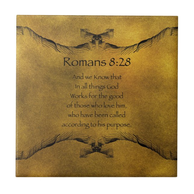 Romans 8:28 tile (Front)