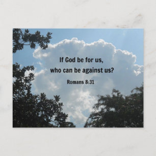 Romans 8:31 If God be for us... Postcard