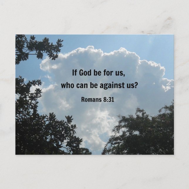 Romans 8:31 If God be for us... Postcard (Front)