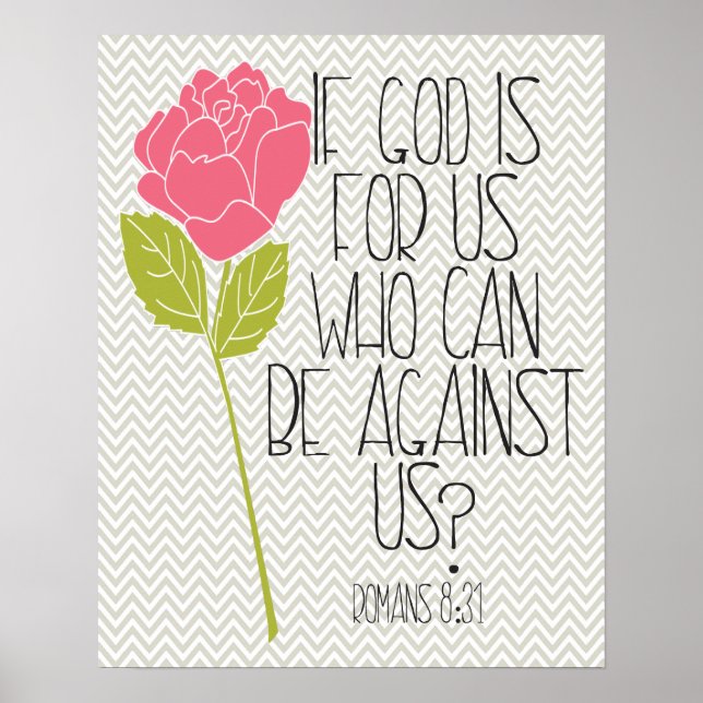 Romans 8:31 poster (Front)