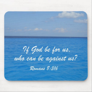 Romans 8:31b mouse pad