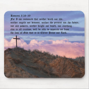 Romans 8:38-39 mouse pad