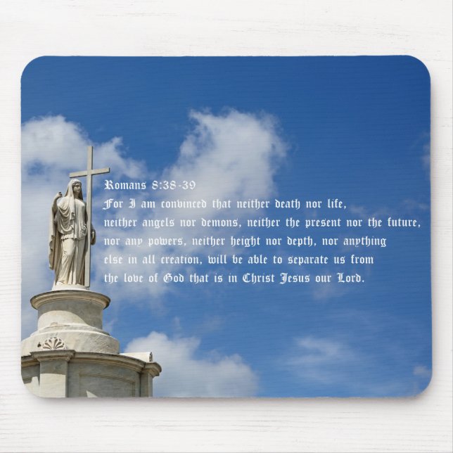 Romans 8:38-39 mouse pad (Front)