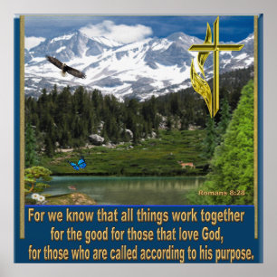 Romans 8:38 christian poster