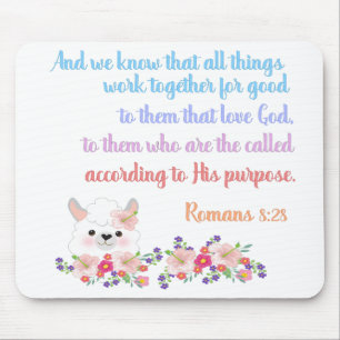 Romans 8 Bible Verse Design Mouse Pad