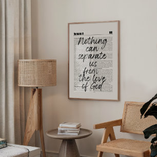 Romans 8 Chapter Christian Wall Print