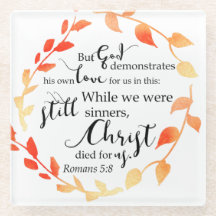Romans Bible Quote Christ Faith-Based Fall Wreath